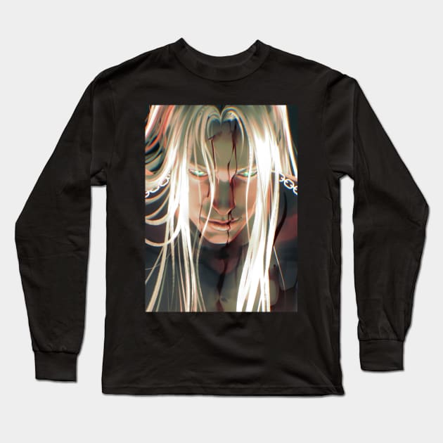 Danger (cropped sfw) Long Sleeve T-Shirt by Saoghal